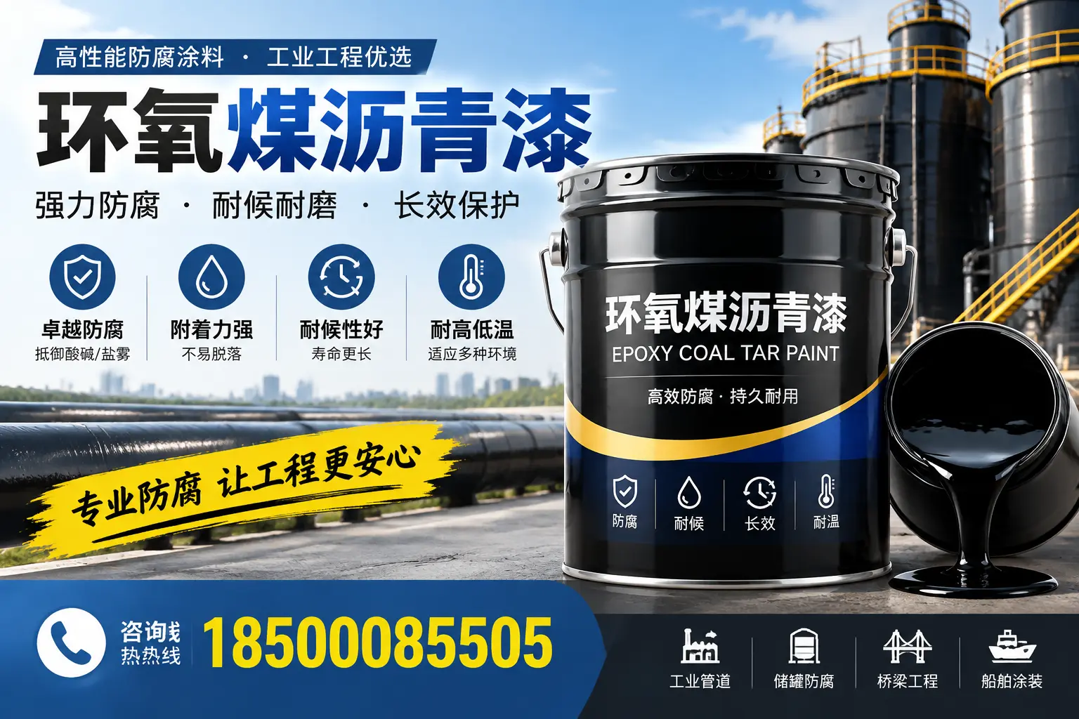 环氧煤沥青漆的施工方法与注意事项,确保在四平顺利完成